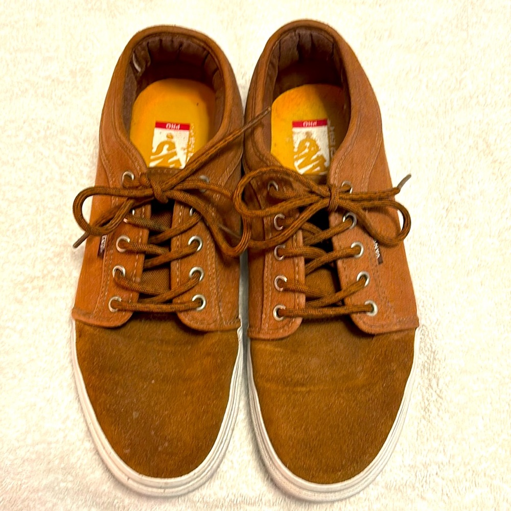Vans size 10 brown lace ups